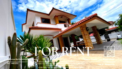 Houses for rent Boonthavorn Chiang Mai : R-132 🔥 House for Rent 📍 Nong Hoi, Chiang Mai ✨ Spacious corner house with excellent privacy