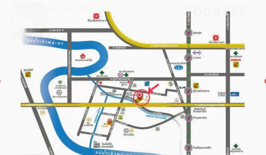 รูป ขาย ที่ดิน ใกล้รถไฟฟ้า ที่ดินเปล่า 8 ไร่ BTS สถานีปู่เจ้า และสถานีช้างเอราวัณ - รูปที่ 6/8