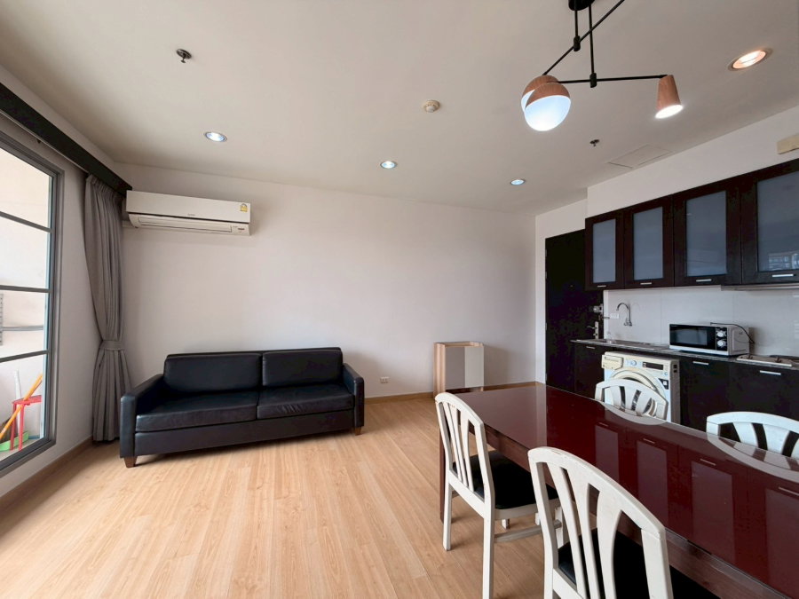 รูป 🏙️ Baan Klang Krung Siam-Pathumwan ห้องใหญ่ 60 ตร.ม. วิวโล่ง 🛁 มีอ่างอาบน้ำ ใกล้ BTS ราชเทวี เพียง 20K/เดือน ✨ - รูปที่ 6/12
