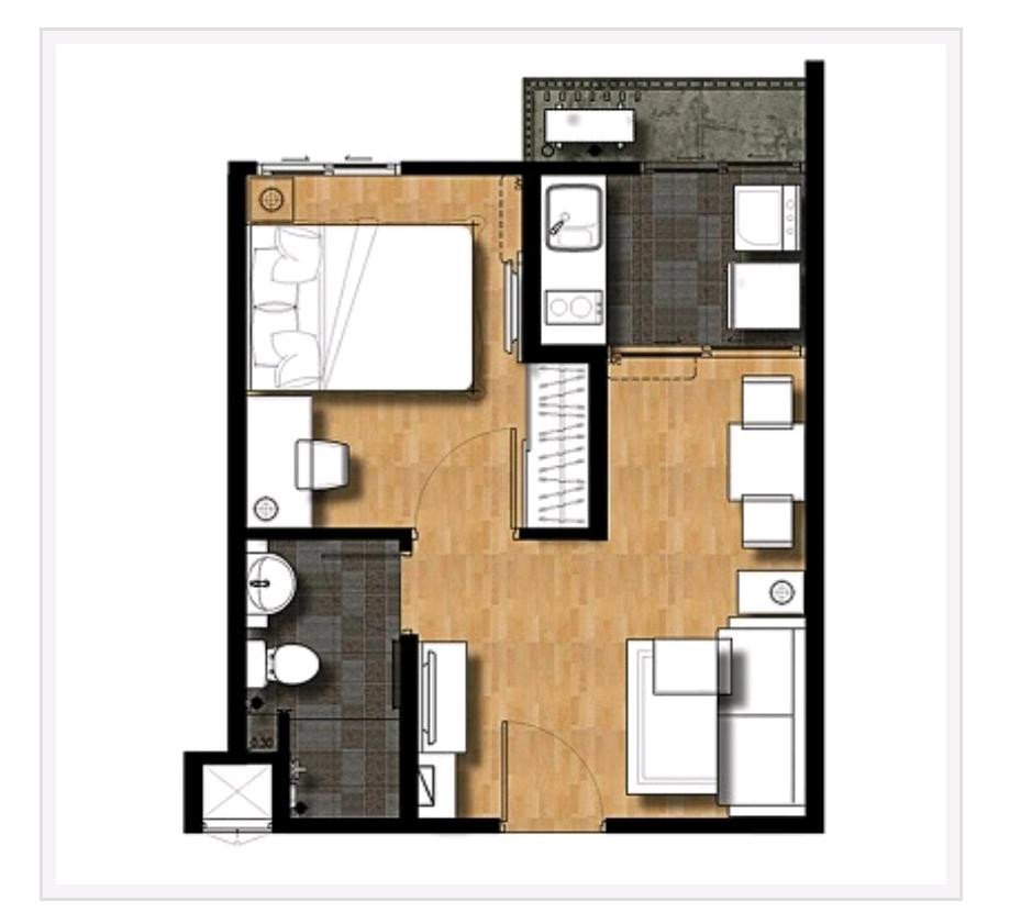 รูป ขายด่วน 🔥 I CONDO Sukhumvit 105 🔥 เฟอร์นิเจอร์ และ เครื่องใช้ไฟฟ้าครบ ใกล้ BTS แบริ่ง - รูปที่ 9/10
