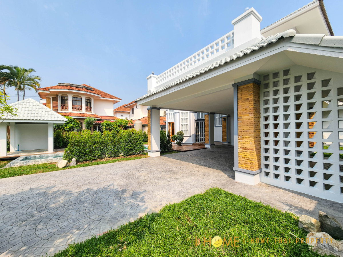 รูป  ให้เช่า Pool Villa 2 ชั้น พร้อมสระว่ายน้ำส่วนตัว ใกล้โรงเรียนนานาชาติ # ASP-V0046 - รูปที่ 4/54
