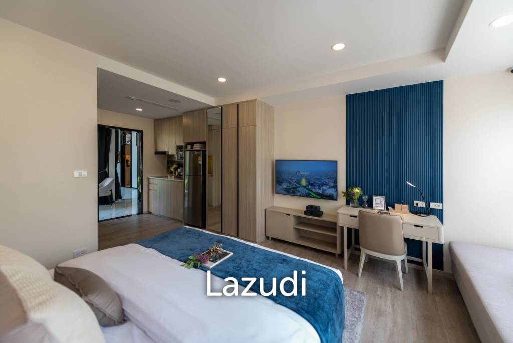 picture 28 sqm modern studio condo Origin Place Bangna Bangkok - 3/7