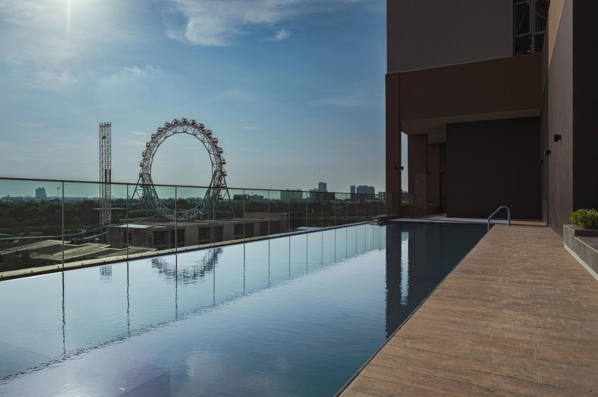 รูป  ให้เช่า Duplex 2 ชั้น วิวเมืองสวย ตรงข้าม Fashion Island พร้อมอยู่  - รูปที่ 9/16