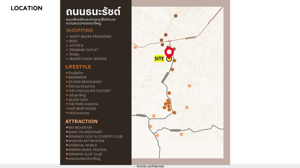 รูป ขายที่ดินแปลงใหญ่โซนเขาใหญ่ ติดถนนธนะรัชต์ ทำเลศักยภาพใจกลางโซนท่องเที่ยว - รูปที่ 2/2