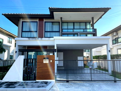 เช่าบ้านเดี่ยว ถนนรังสิต-นครนายก : HR3537ให้เช่าบ้านเดี่ยว 2 ชั้น หมู่บ้านธัญญาภิรมย์ แกรนด์วิลล์ คลอง 7 เฟอร์ครบพร้อมอยู่ แถมฟรี แม่บ้านทำความสะอาด