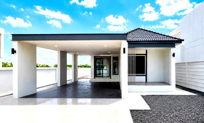 บ้านเดี่ยว สารภี เชียงใหม่ : ✨บ้านสร้างใหม่สไตล์  Modern Contemporary  สารภี ดอนแก้ว-บ้านตำหนัก 
