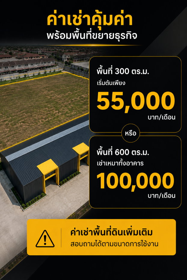 รูป 🏗️ โกดังใหม่ พร้อมพื้นที่ขยายธุรกิจกว่า 2 ไร่ - รูปที่ 2/6