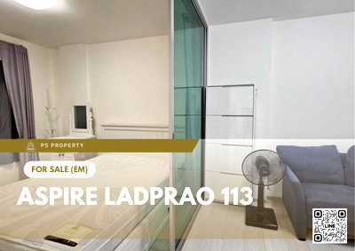ขายคอนโด : ขายด่วน ✨ Aspire Ladprao 113 ✨ เฟอร์นิเจอร์ และ เครื่องใช้ไฟฟ้าครบ ใกล้ MRT บางกะปิ