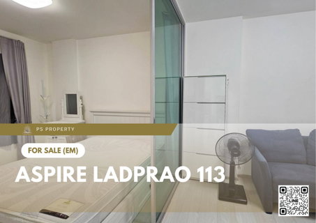 Urgent Sale ✨ Aspire Ladprao 113 ✨ Fully furnished and equipped with appliances; near MRT Bang Kapi.