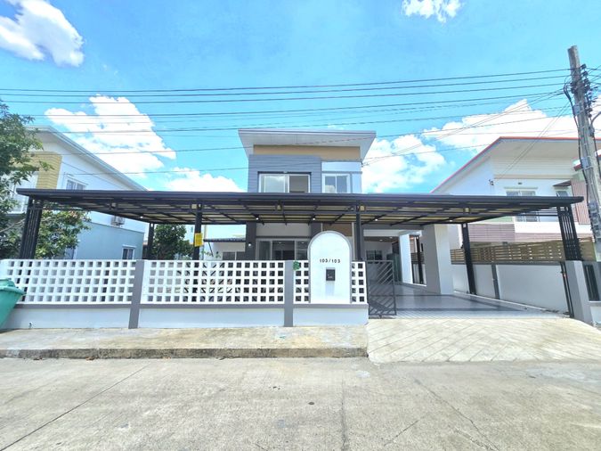 4-bed house for sale, 200 sqm, 56 sq wah, Flora Ville Park City Suwinthawong