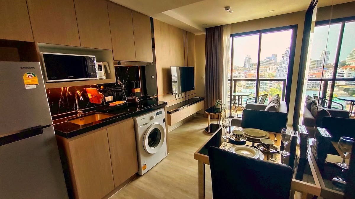 รูป ให้เช่า (condo for rent) The Panora Pattaya , Studio Bedroom , City View (CPT027) - รูปที่ 2/6