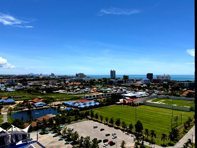 ขายคอนโด : คอนโด บ้านเคียงฟ้า หัวหิน ชั้น 17 วิวทะเล + วิวภูเขา สวยหายาก พร้อมเข้าอยู่!