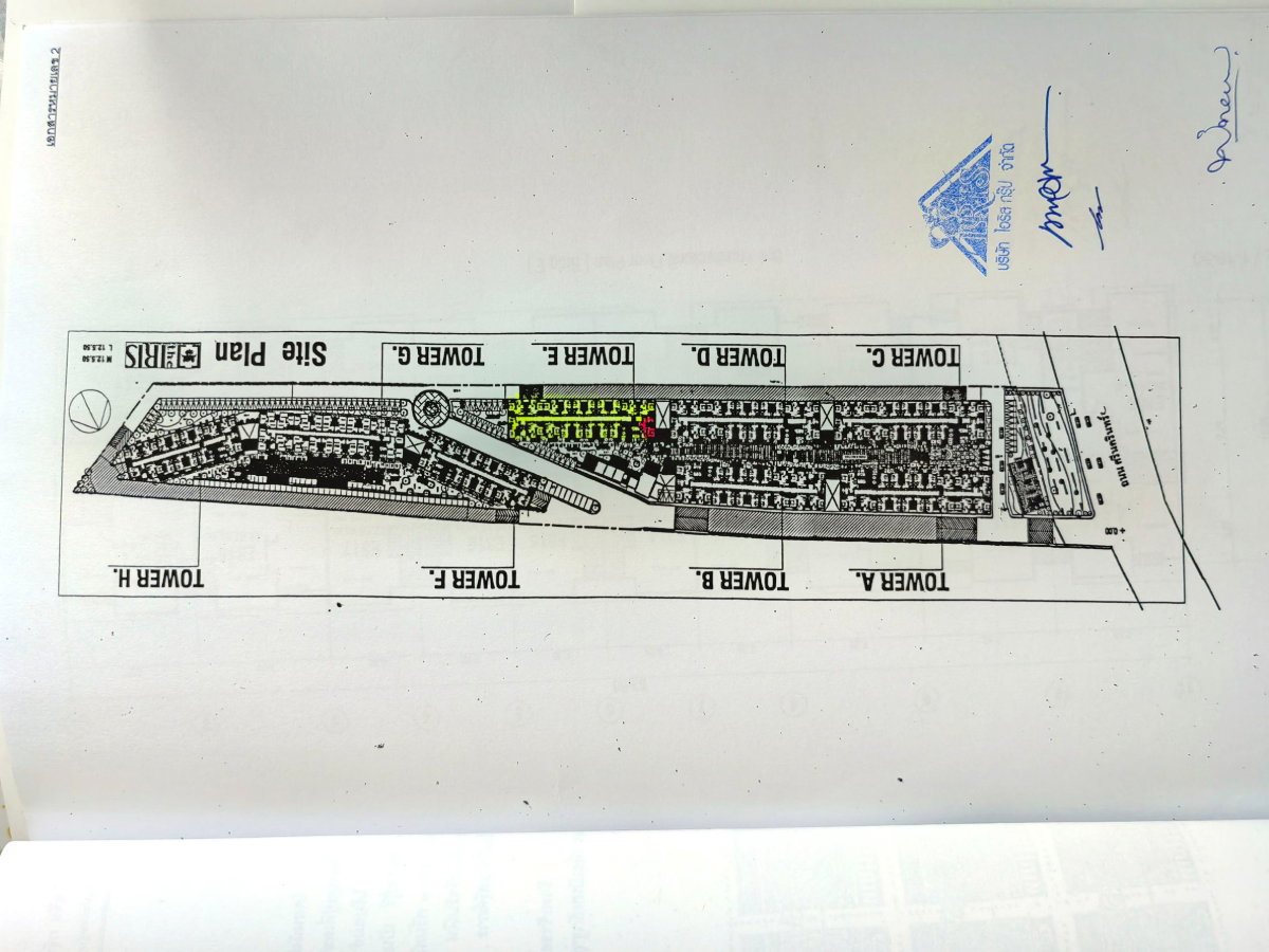 รูป ขายห้องชุด อาคาร E ชั้น 3  ขนาด 56 ตร.ม. 2 ห้องนอน สภาพทำใหม่   - รูปที่ 10/12