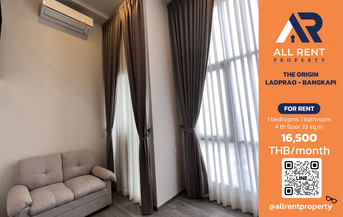 picture 🔥 THE ORIGIN Ladprao - Bangkapi Duplex, only 16,500 THB ✨ 1 bedroom, 33 sq.m., 4th floor, ready to move in. - 1/12