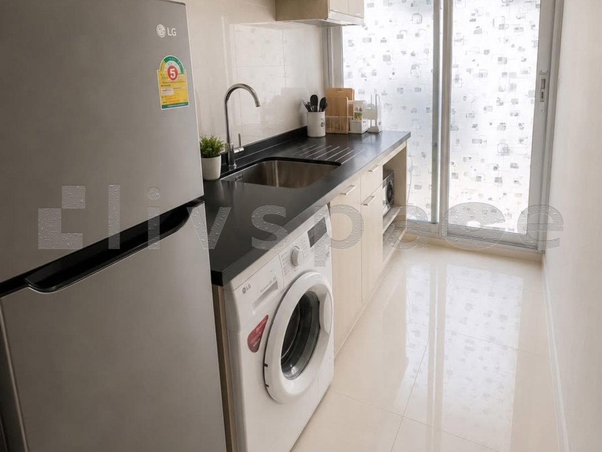 รูป ▚ LK151ツ Rhythm Sathorn-Narathiwas 1 ห้องนอน 1 ห้องน้ำ 38 ตร.ม. ทำเลเด่นใจกลางสาทร CBD แต่งสวยราคาดี  - รูปที่ 2/4