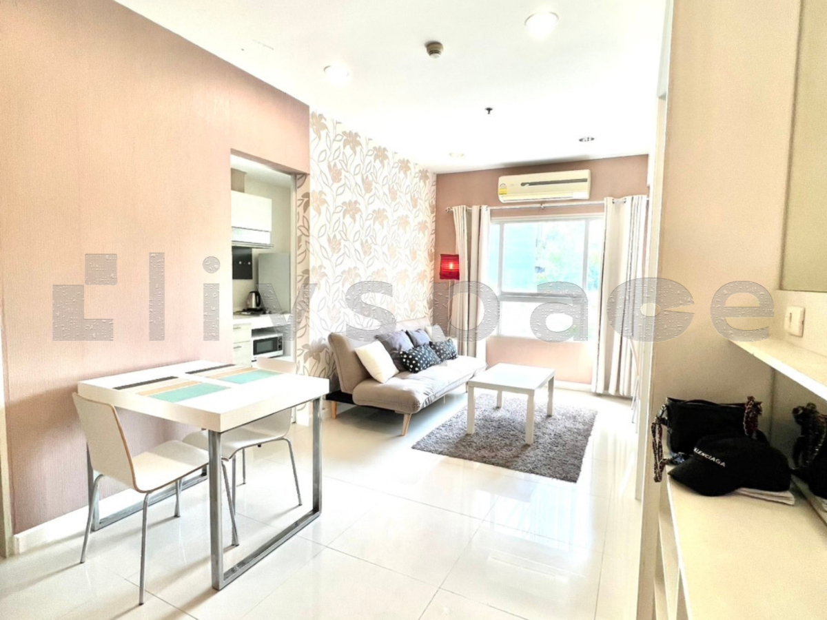 รูป ▚ LK141ツให้เช่า Q House Sathorn 1 ห้องนอน 1 ห้องน้ำ 47.59 ตร.ม. เฟอร์ครบ แต่งสวย ชั้นไม่สูง - รูปที่ 1/9