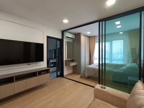 ให้เช่าคอนโด เดอะวันพลัส แกรนด์ หัวหมาก 18 อาคาร 1 ชั้น 6 1 ห้องนอน ขนาด 28.00 ตรม ใกล้ The Mall บางกะปิ