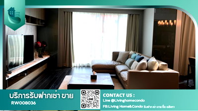 Condos for rent :  Condo for rent: The Crest Sukhumvit 24, near BTS Phrom Phong. Large duplex unit with complete furniture and appliances. -RW008036