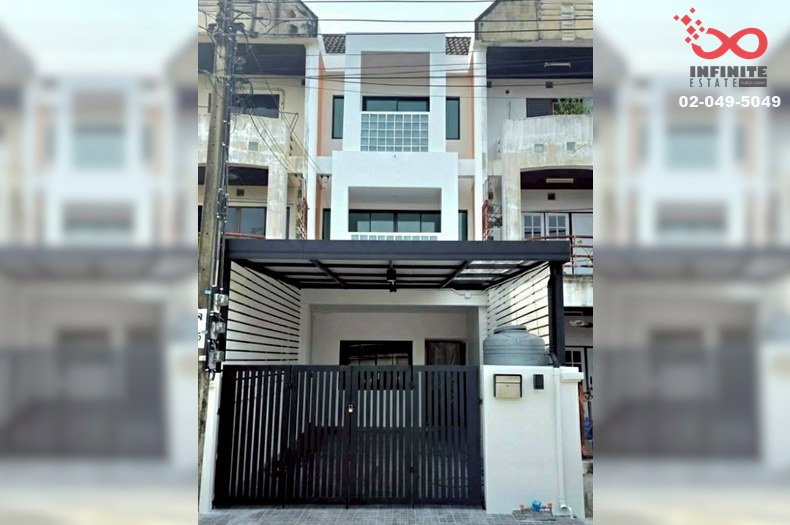 รูป ขายทาวน์เฮาส์ 3 ชั้น 20 ตร.ว.ลาดพร้าว - ประดิษฐ์มนูธรรม รีโนเวทใหม่ ใกล้ทางด่วน - รูปที่ 1/9