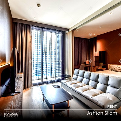 คอนโดให้เช่า : เช่าคอนโด 🌃 Ashton Silom 1นอน 48ตร.ม. 40k 🛌🏻 ห้องสวยพร้อมเฟอร์ครบ ใกล้ BTS ช่องนนทรี  