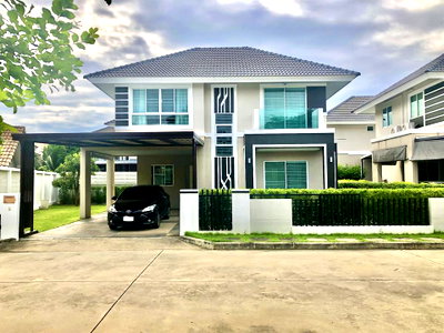เช่าบ้านเดี่ยว รพ.เทพปัญญา : บ้านเดี่ยว2ชั้น พร้อมคลับเฮ้าส์สระว่ายน้ำในโครงการ #สันทราย- ราคา 29,000/เดือน  #A4-H0453
