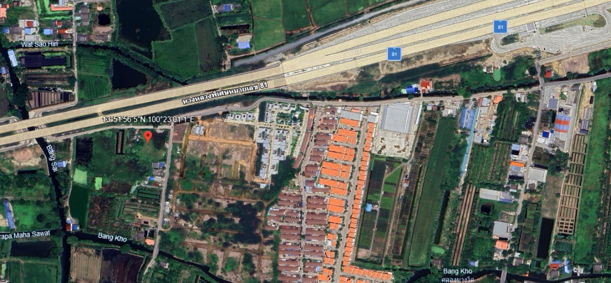 รูป ขายที่ดินเปล่าทําเลทอง บางใหญ่! 1 ไร่ 34 ตร.ว. ติดมอเตอร์เวย์ M81 - รูปที่ 2/8