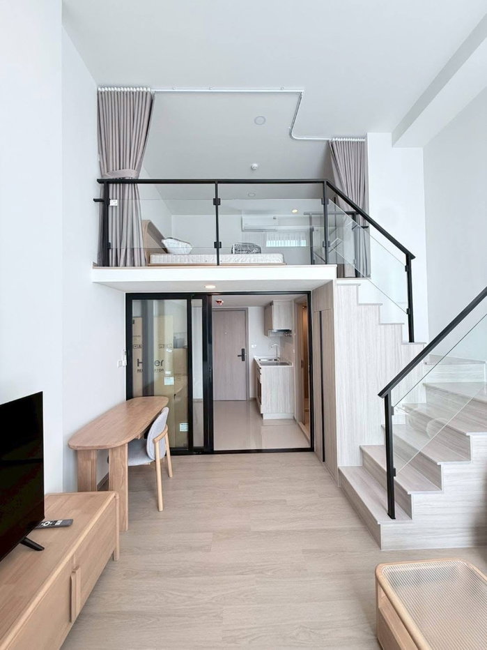 รูป ✨ ปล่อยเช่าห้องหายาก! คอนโด 2 ชั้น เพดานสูงสเปซพรีเมียม Origin Play Bangkhunnon ✨ห้องแบบ 1 Bedroom Duo Space ☀️ - รูปที่ 7/9