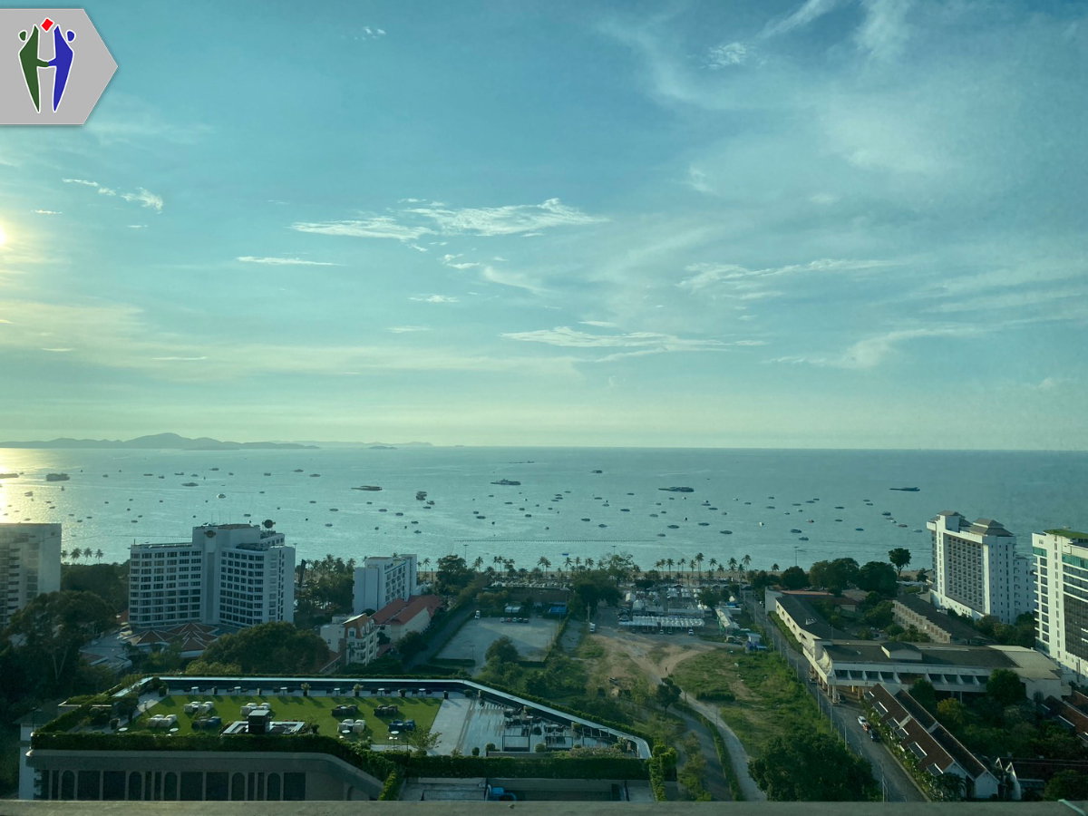 picture Condo for rent: Centric Sea, 2 bedrooms, sea view, 30,000 baht - 4/11