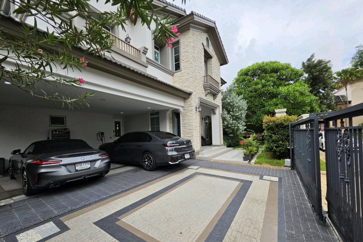 รูป ขายบ้านหรูพร้อมอยู่ โซนสโมสรและสวนสาธารณะ นันทวัน รามอินทรา-พหลโยธิน 50 - รูปที่ 3/12