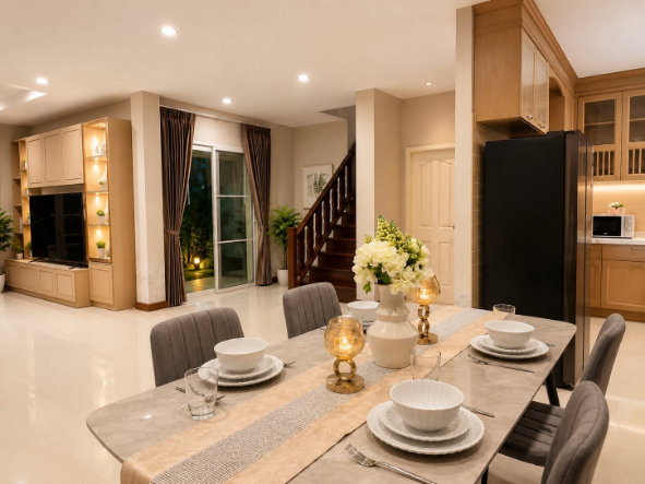 picture Two storey house for rent with 3 bedrooms,4 toilets and 1 kitchen. - 4/12