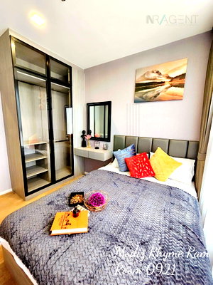 Condos for rent : 🎉Special room!🎉 For Rent Condo MODIZ RHYME RAMKHAMHAENG Building 1, Floor 9,1 bed room, Room size 26.00 sqm