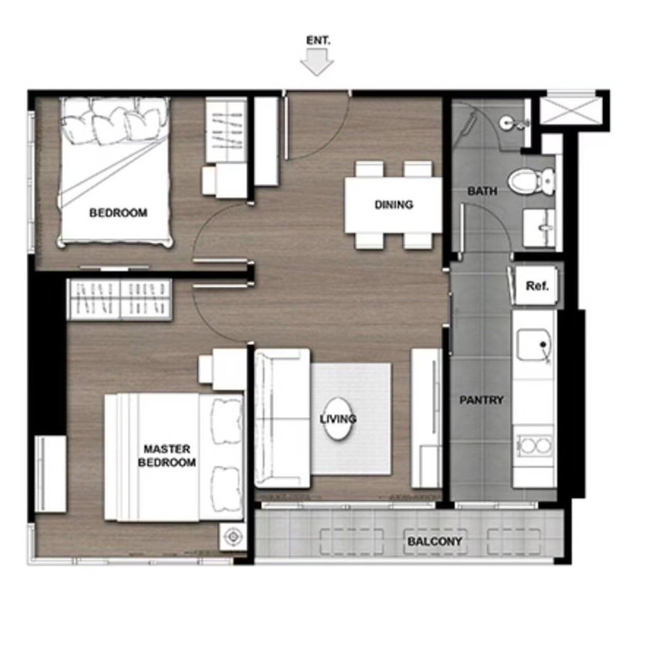 picture 2-BR Condo at Urbano Rajavithi near MRT Sirindhorn (ID 3027679) - 9/9