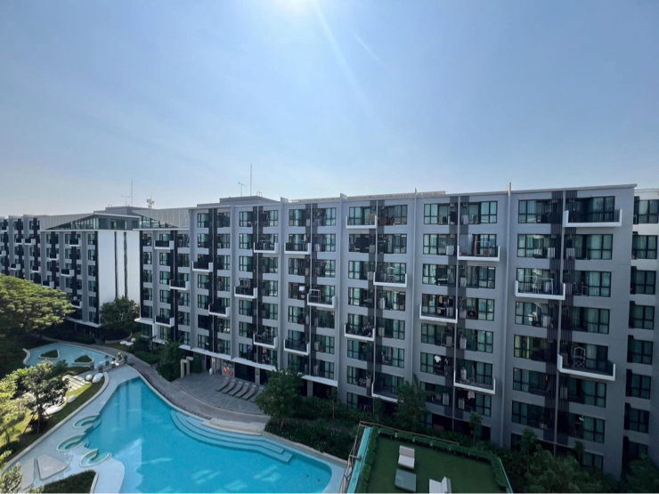 picture For Rent: Kave Town Space
Next to Bangkok University, Building D, 7th floor Size 28 sq.m. | pool view 🩵 - 4/5