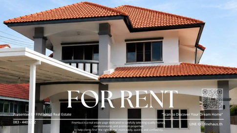 R-136 House for Rent 📍Pimuk 1, Ruamchok Area, Chiang Mai 🌿 Spacious Family Home with Large Private Garden