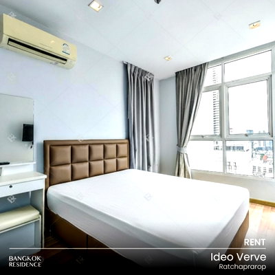 Condos for rent : Rental Condo 🌠 Ideo Verve Ratchaprarop, 2BR 71 sq.m. 30K ⚡️ Rare Unit, Extra Spacious, Near ARL Ratchaprarop 