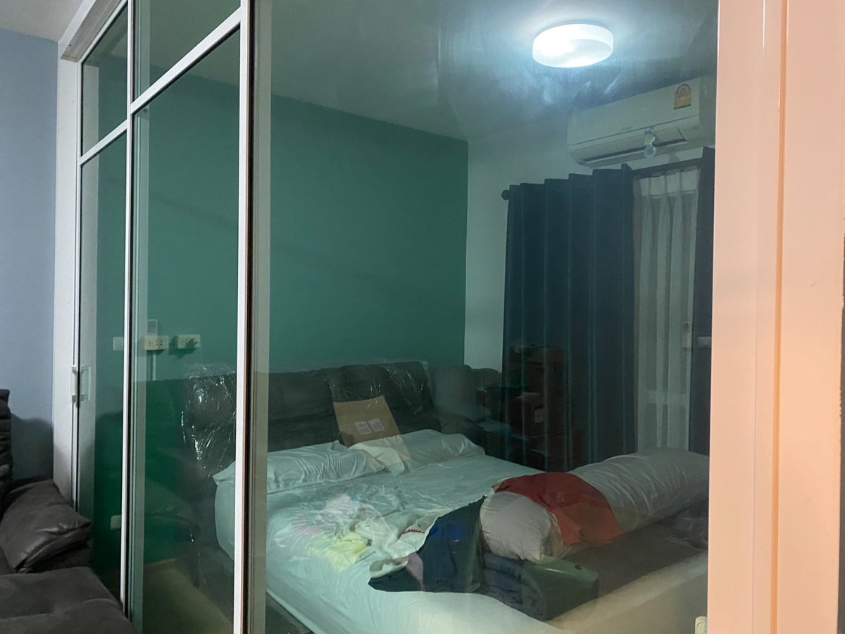 รูป ขายห้องสภาพดี เครื่องปรับอากาศ 2 ตัว UNIO จรัญ3 (กั้น1 นอน) 28 ตรม ตึก H ชั้น 5 ใกล้ MRT ท่าพระ - รูปที่ 2/14