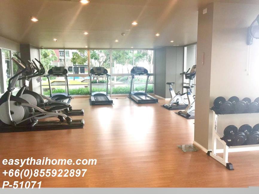 รูป P-51071 — ให้เช่าคอนโด ชั้น 11 อาคาร A Lumpini Place Srinakarin - Huamak Station ใกล้ Airport Link หัวหมาก 085-592-2897 Line: @easythaihome - รูปที่ 12/23
