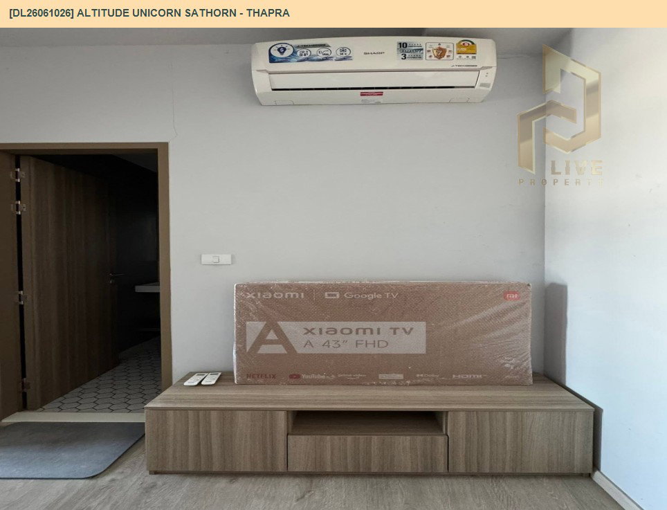 รูป DL26061026 ให้เช่าคอนโด อัลติจูด ยูนิคอร์น สาทร - ท่าพระ (Altitude Unicorn Sathorn - Thapra) ใกล้ BTS ตลาดพลู พร้อมเข้าอยู่ โทรด่วน 0653619502 LineID @952jdxxk - รูปที่ 2/7