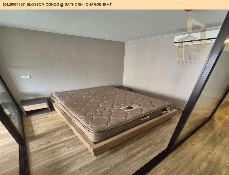 รูป DL26061136 ให้เช่าคอนโด บลอสซั่ม คอนโด แอท สาทร - เจริญราษฎร์ (Blossom Condo @ Sathorn - Charoenrat) ใกล้ BTS สุรศักดิ์ พร้อมเข้าอยู่ โทรด่วน 0653619502 LineID @952jdxxk - รูปที่ 4/6