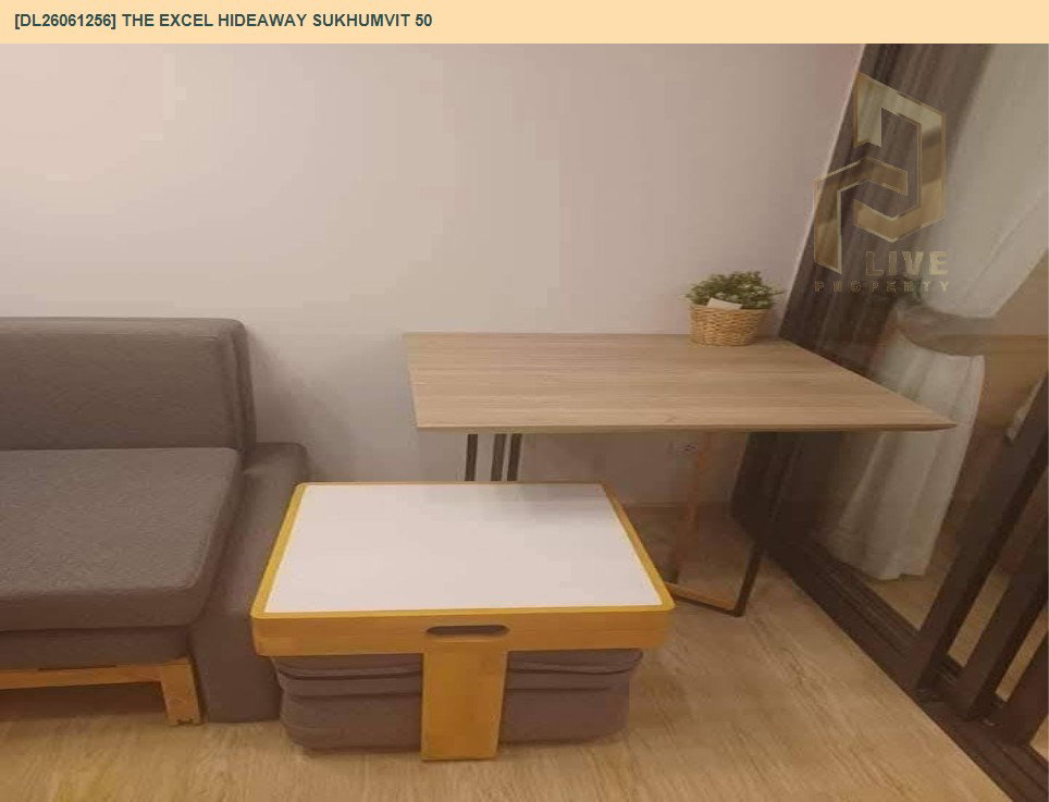 รูป DL26061256 ให้เช่าคอนโด ดิ เอ็กซ์เซล ไฮด์ อะเวย์ สุขุมวิท 50 (The Excel Hideaway Sukhumvit 50) ใกล้ BTS อ่อนนุช พร้อมเข้าอยู่ โทรด่วน 0614453194 LineID @952jdxxk - รูปที่ 5/12