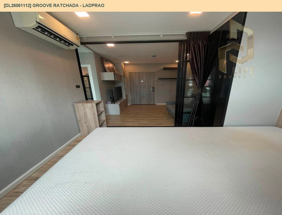 รูป DL26061112 ให้เช่าคอนโด กรู๊ฟ รัชดา - ลาดพร้าว (Groove Ratchada - Ladprao) ใกล้ MRT ลาดพร้าว พร้อมเข้าอยู่ โทรด่วน 0614453194 LineID @952jdxxk - รูปที่ 3/22