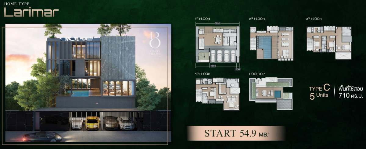 รูป [เช่า] คฤหาสน์ลอยฟ้า 4 ชั้น ยูนิตลับใจกลางศรีนครินทร์ | ส่วนตัวที่สุดเพียง 18 หลัง - รูปที่ 17/17