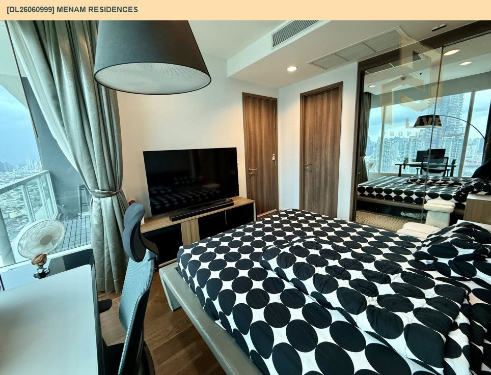 รูป DL26060999 ขายคอนโด แม่น้ำ เรสซิเดนท์ (Menam Residences) ใกล้ BTS สะพานตากสิน พร้อมเข้าอยู่ โทรด่วน 0638692663 LineID @952jdxxk - รูปที่ 8/10