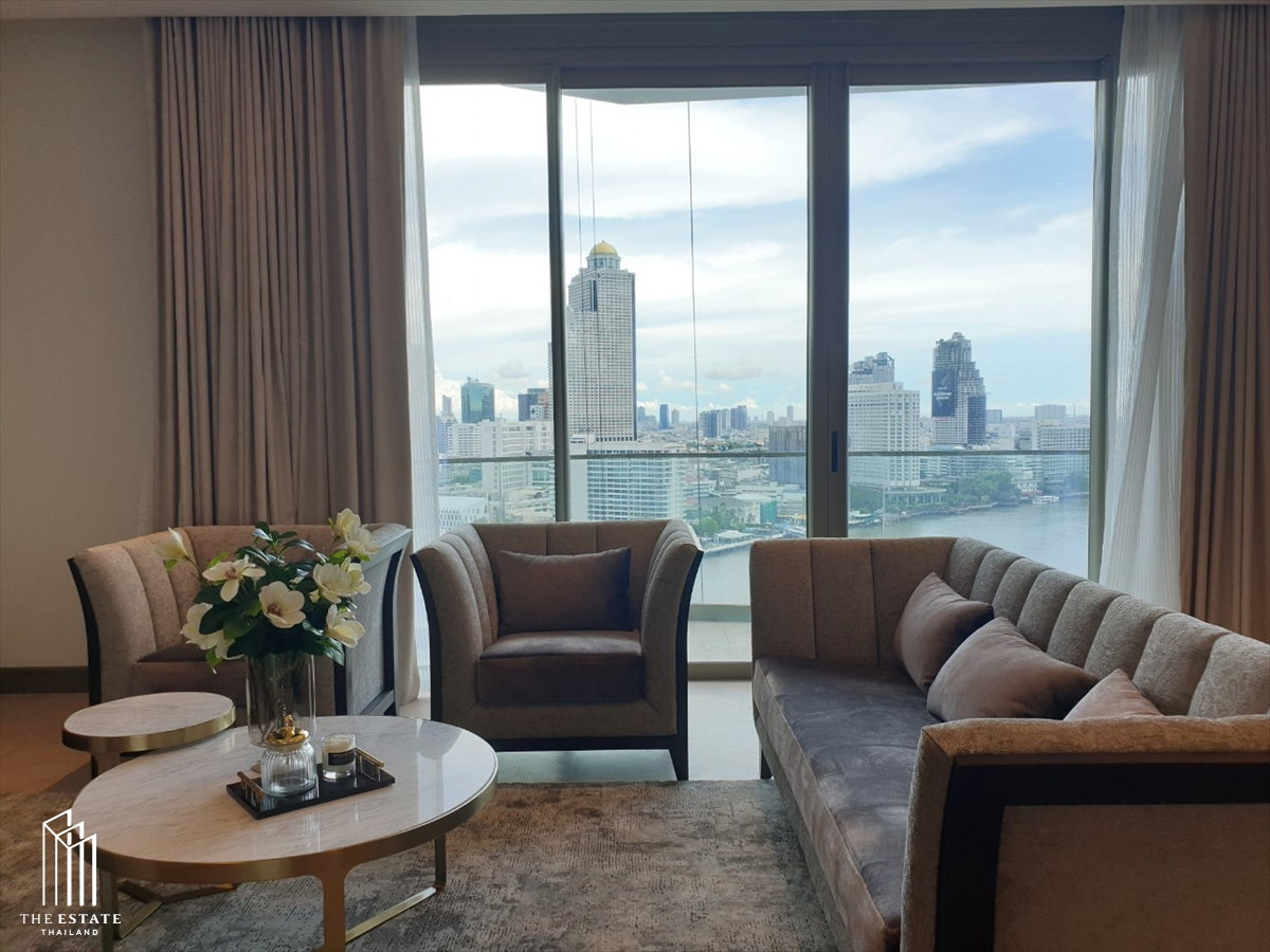 รูป Condo for RENT *The Residences At Mandarin Oriental Bangkok ชั้นสูง ห้องมุม ทิศใต้ วิวแม่น้ำเจ้าพระยา @200,000 Baht - รูปที่ 2/17