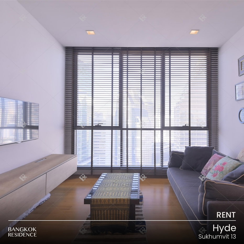 รูป เช่าคอนโด 💎 Hyde Sukhumvit 13 2นอน 77ตร.ม. 52k 🚈 ยูนิตวิวรถไฟฟ้า สวยมาก ใกล้ BTS นานา - รูปที่ 1/9