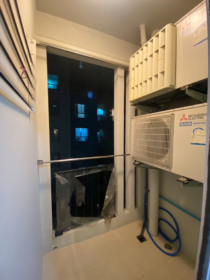 รูป ขายห้องสภาพดี เครื่องปรับอากาศ 2 ตัว UNIO จรัญ3 (กั้น1 นอน) 28 ตรม ตึก H ชั้น 5 ใกล้ MRT ท่าพระ - รูปที่ 11/14