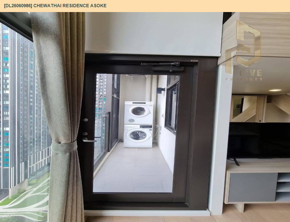 รูป DL26060986 ให้เช่าคอนโด ชีวาทัย เรสซิเดนซ์ อโศก (Chewathai Residence Asoke ) ใกล้ MRT พระราม 9 พร้อมเข้าอยู่ โทรด่วน 0653619502 LineID @952jdxxk - รูปที่ 10/12
