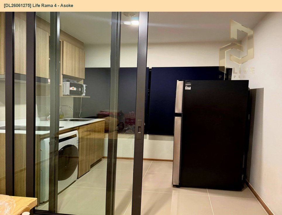 รูป DL26061275 ให้เช่าคอนโด ไลฟ์ พระราม 4 - อโศก (Life Rama 4 - Asoke) ใกล้ MRT ศูนย์การประชุมแห่งชาติสิริกิติ์ พร้อมเข้าอยู่ โทรด่วน 0614453194 LineID @952jdxxk - รูปที่ 7/8