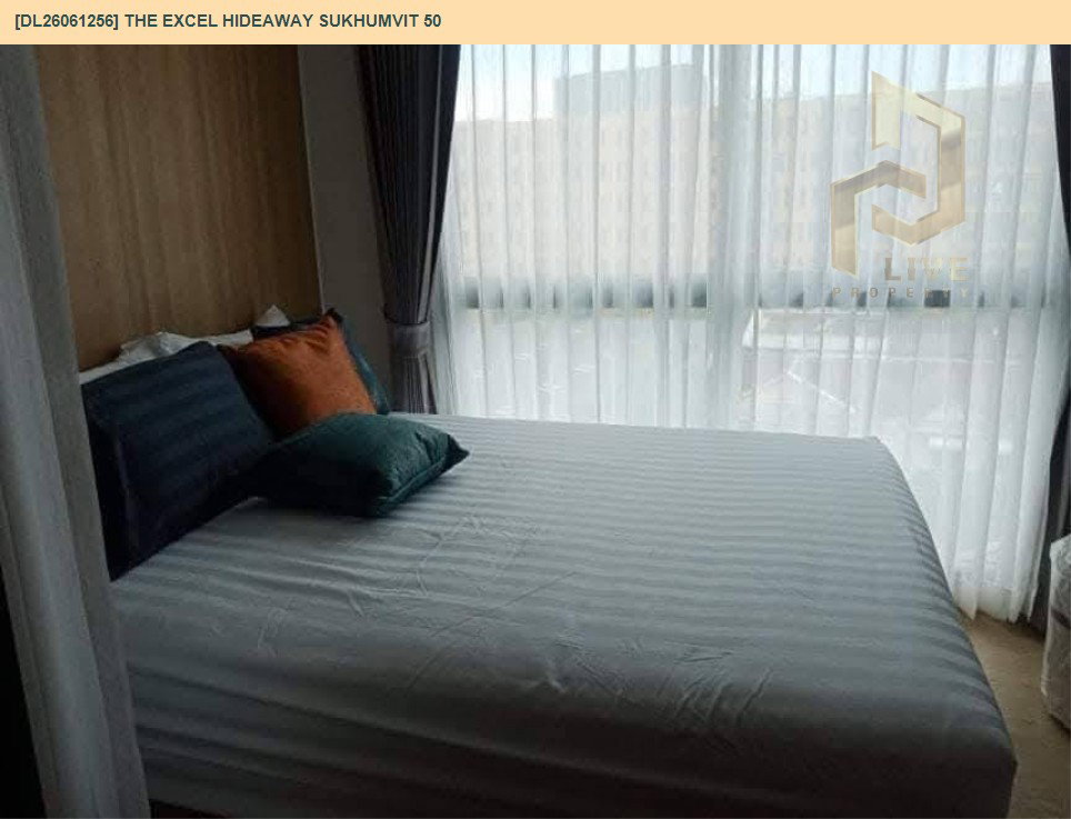 รูป DL26061256 ให้เช่าคอนโด ดิ เอ็กซ์เซล ไฮด์ อะเวย์ สุขุมวิท 50 (The Excel Hideaway Sukhumvit 50) ใกล้ BTS อ่อนนุช พร้อมเข้าอยู่ โทรด่วน 0614453194 LineID @952jdxxk - รูปที่ 2/12