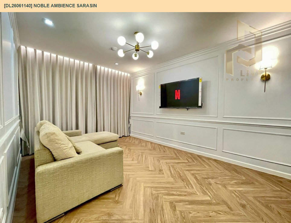 รูป DL26061140 ให้เช่าคอนโด โนเบิล แอมเบียนส์ สารสิน (Noble Ambience Sarasin) ใกล้ - พร้อมเข้าอยู่ โทรด่วน 0653619502 LineID @952jdxxk - รูปที่ 3/6